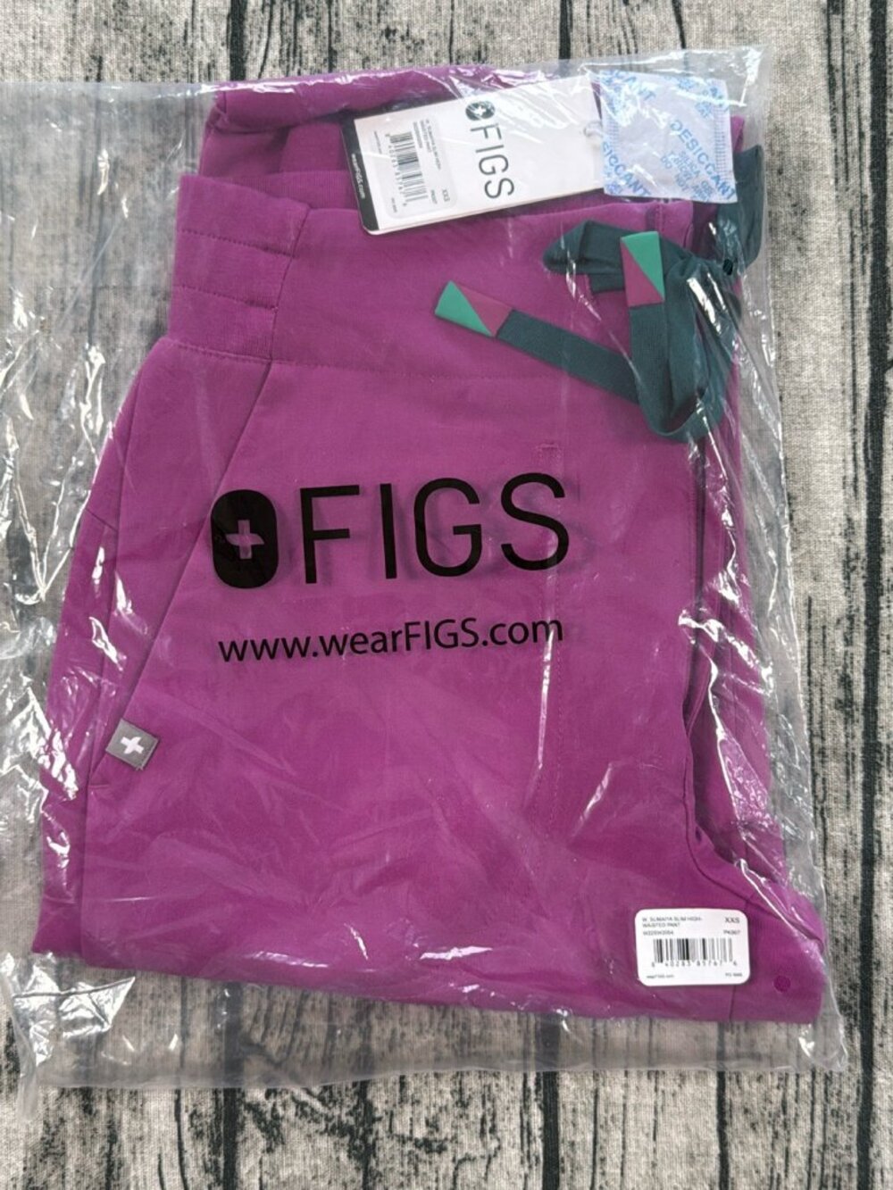 FIGS Sumaiya Slim High-Waisted Scrub Pants Pink Magenta NWT Women's XXS